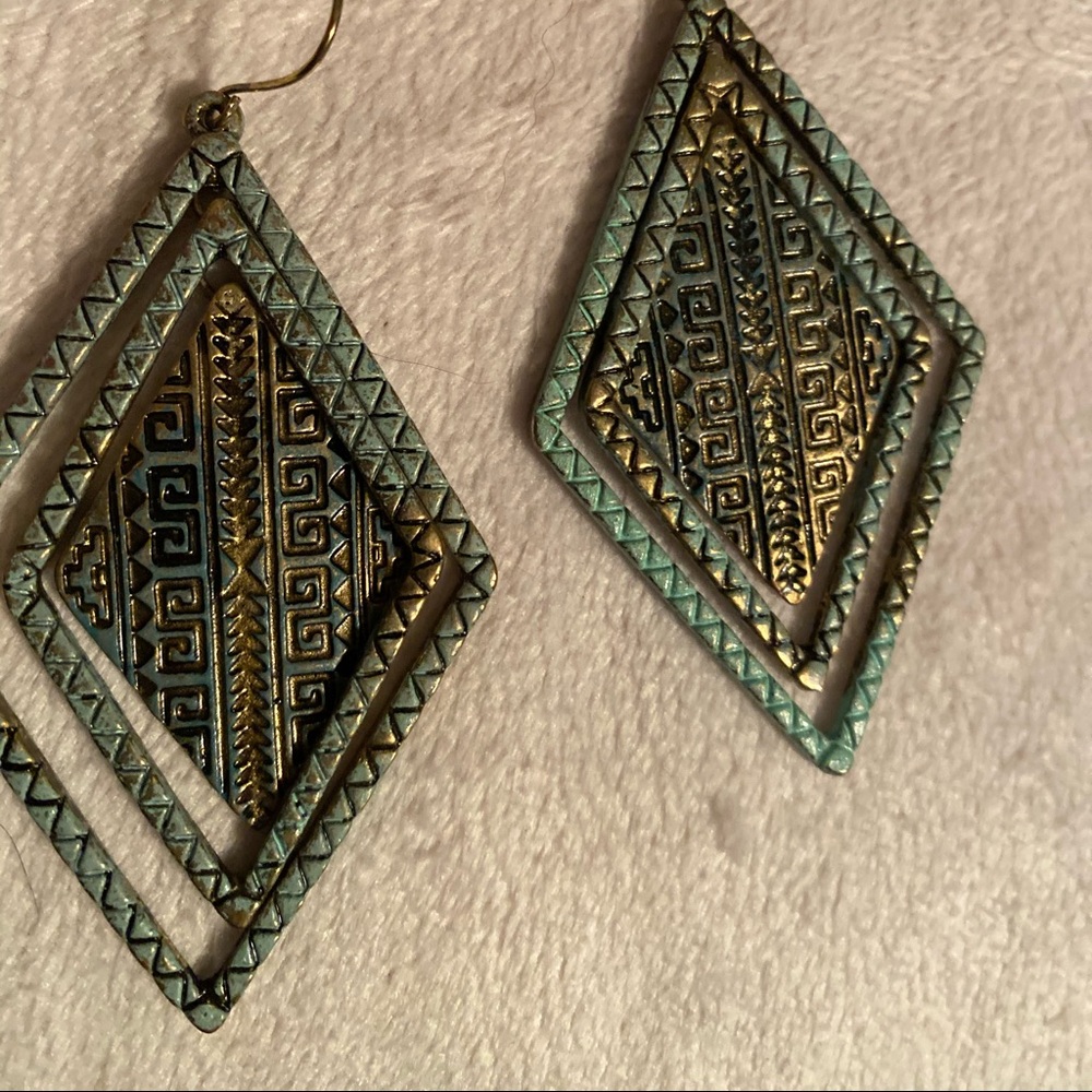 Dangly Aztec styled earring